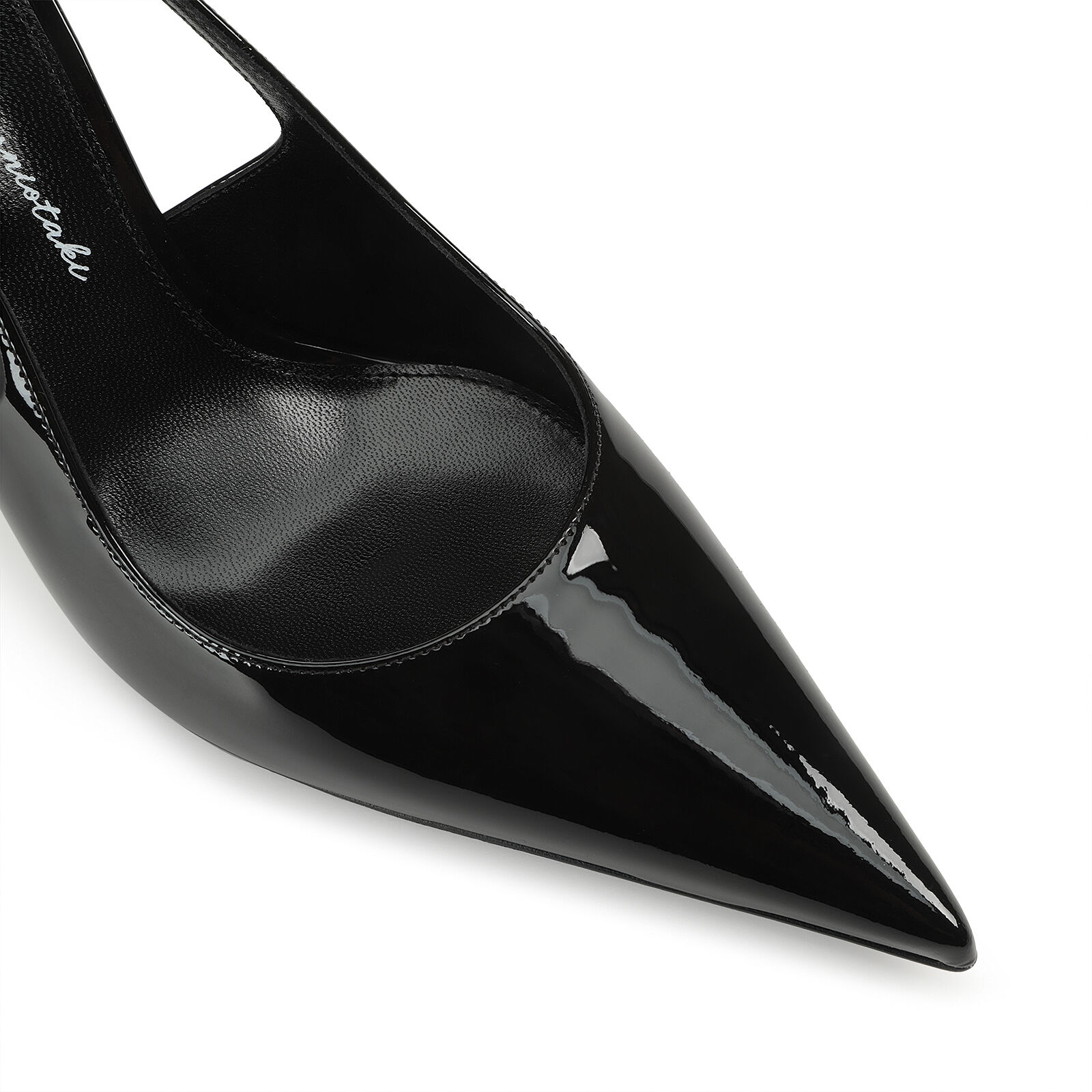 スリングバック ブラック ハイヒール: 100mm, Evangelie - Slingbacks Black | Sergio Rossi