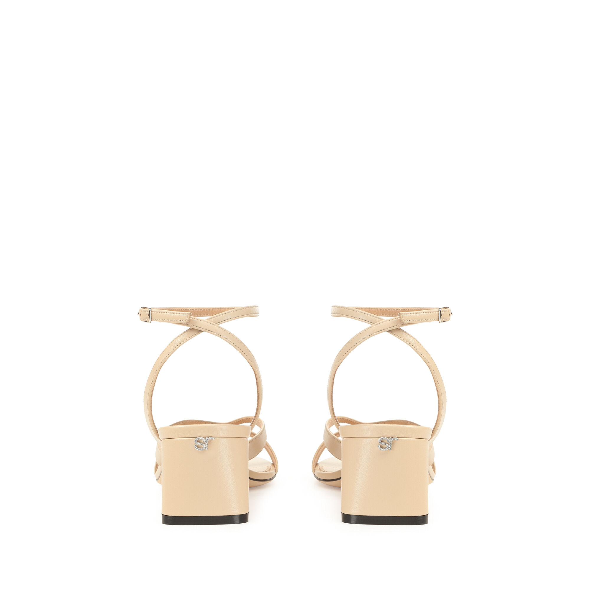 ★SS25newcollection★Sergio Rossi★sr Pilier-Sandals Chalk Sandals White Mid heel: 50mm, sr Pilier - Sandals Chalk