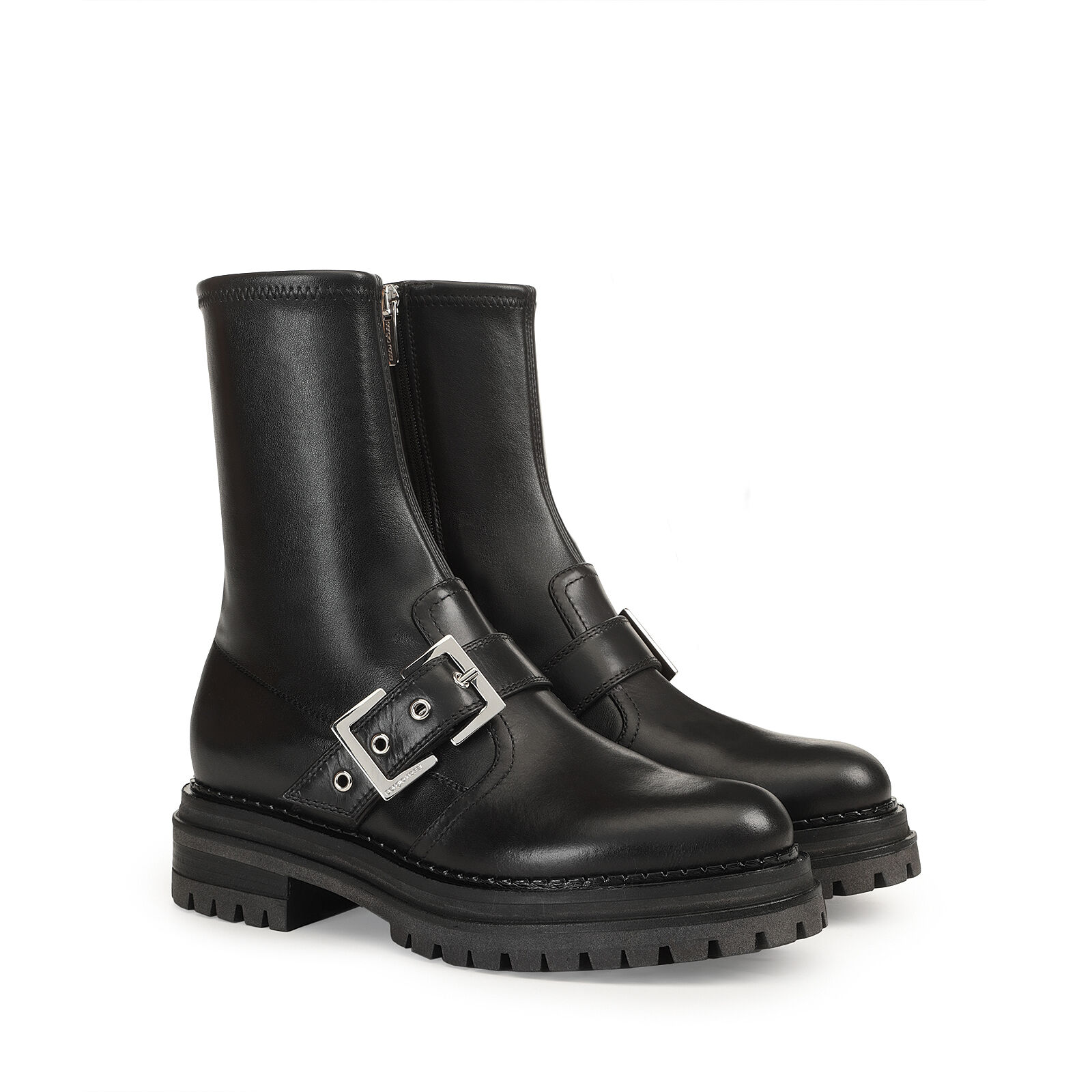 ブーティ ブラック ローヒール: 15mm, sr Urban Prince - Booties Black | Sergio Rossi