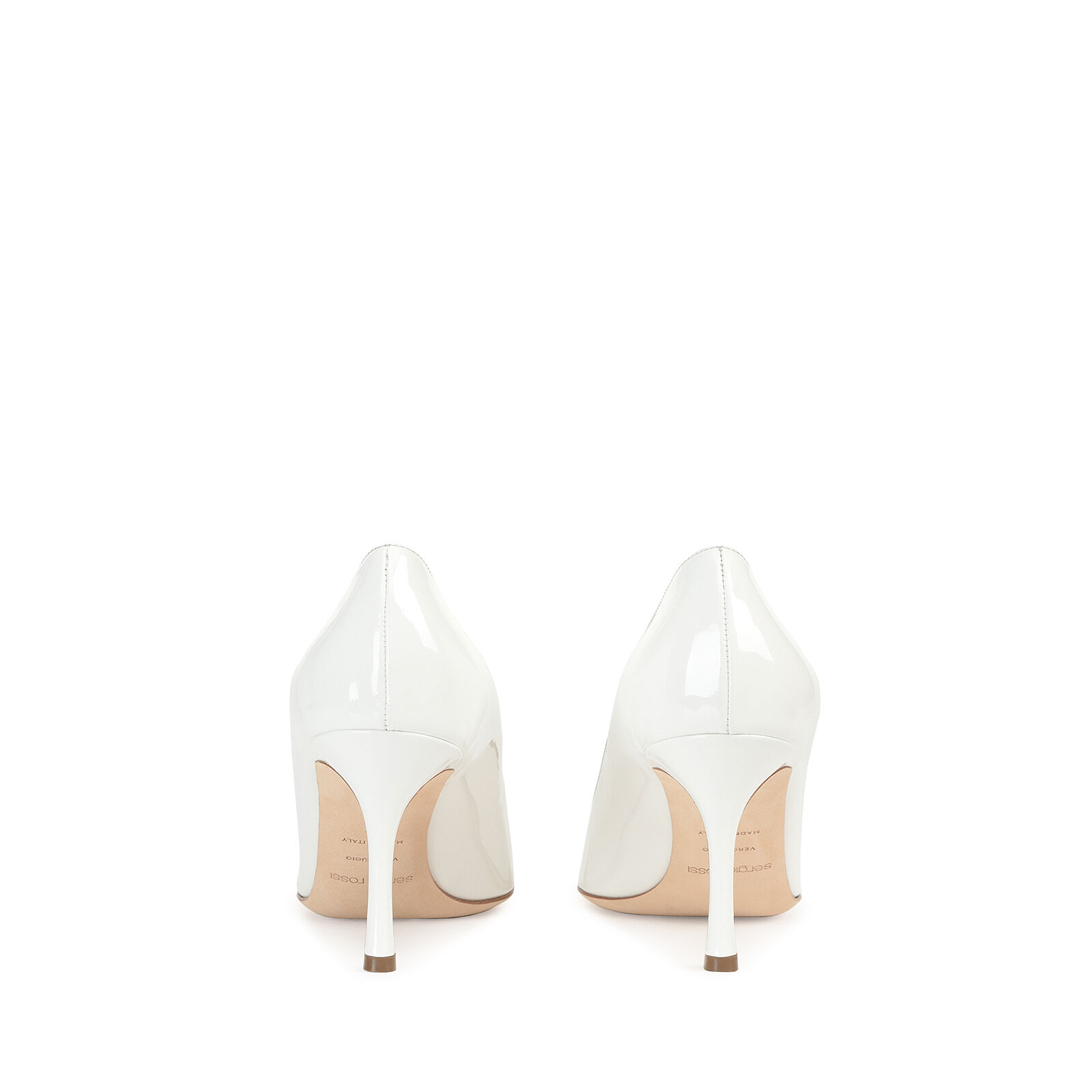 Pumps White Mid heel: 75mm, New secret | Sergio Rossi