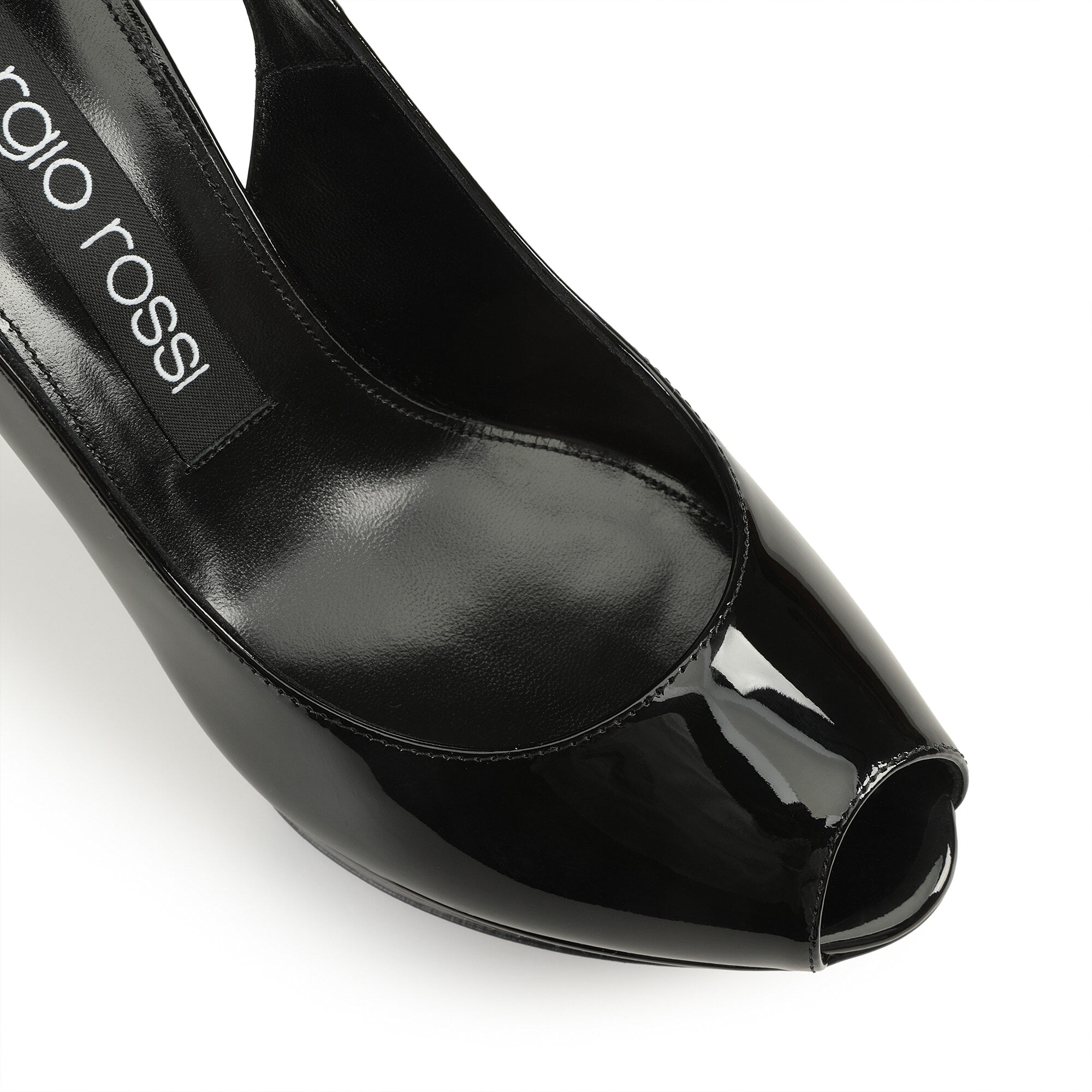 サンダル ブラック ミッドヒール: 75mm, sr Godiva Platform