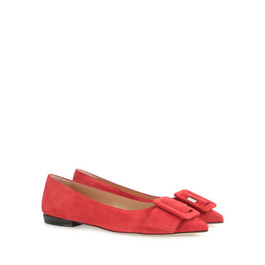 Flats Red Flat: 10mm, Sr Milano Mia  - Ballerinas Rosso Flamenco 2