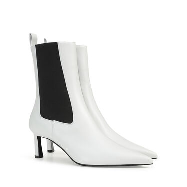 Booties Weiss Mittlere Absätze: 60mm, sr Liya - Booties White 2