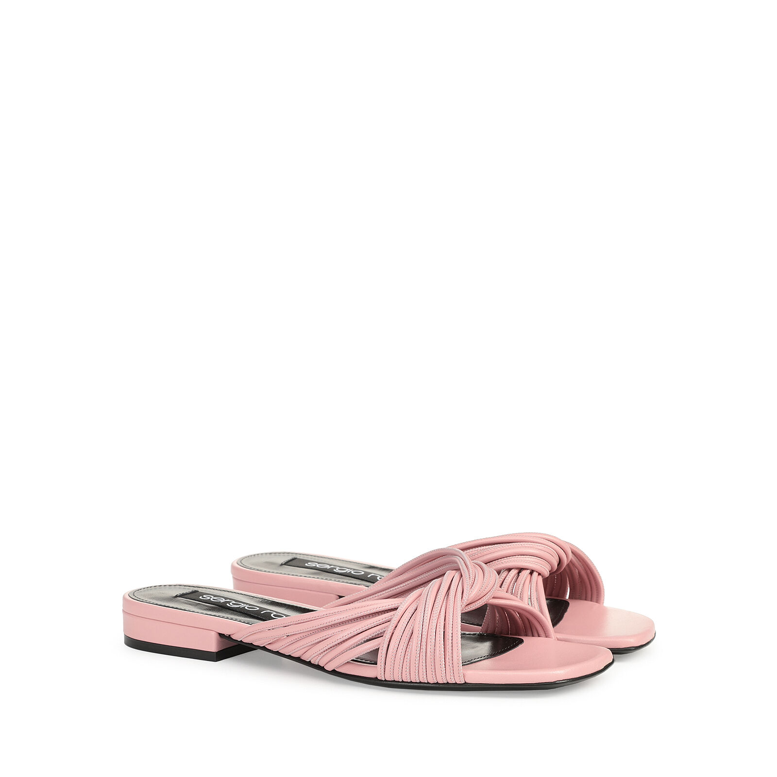 Sandals Pink Low heel: 15mm, sr Akida - Sandals Light Rose