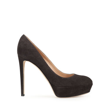 Escarpins Noir Talon haut: 90mm, Manhattan - Pumps Gris Noir 2