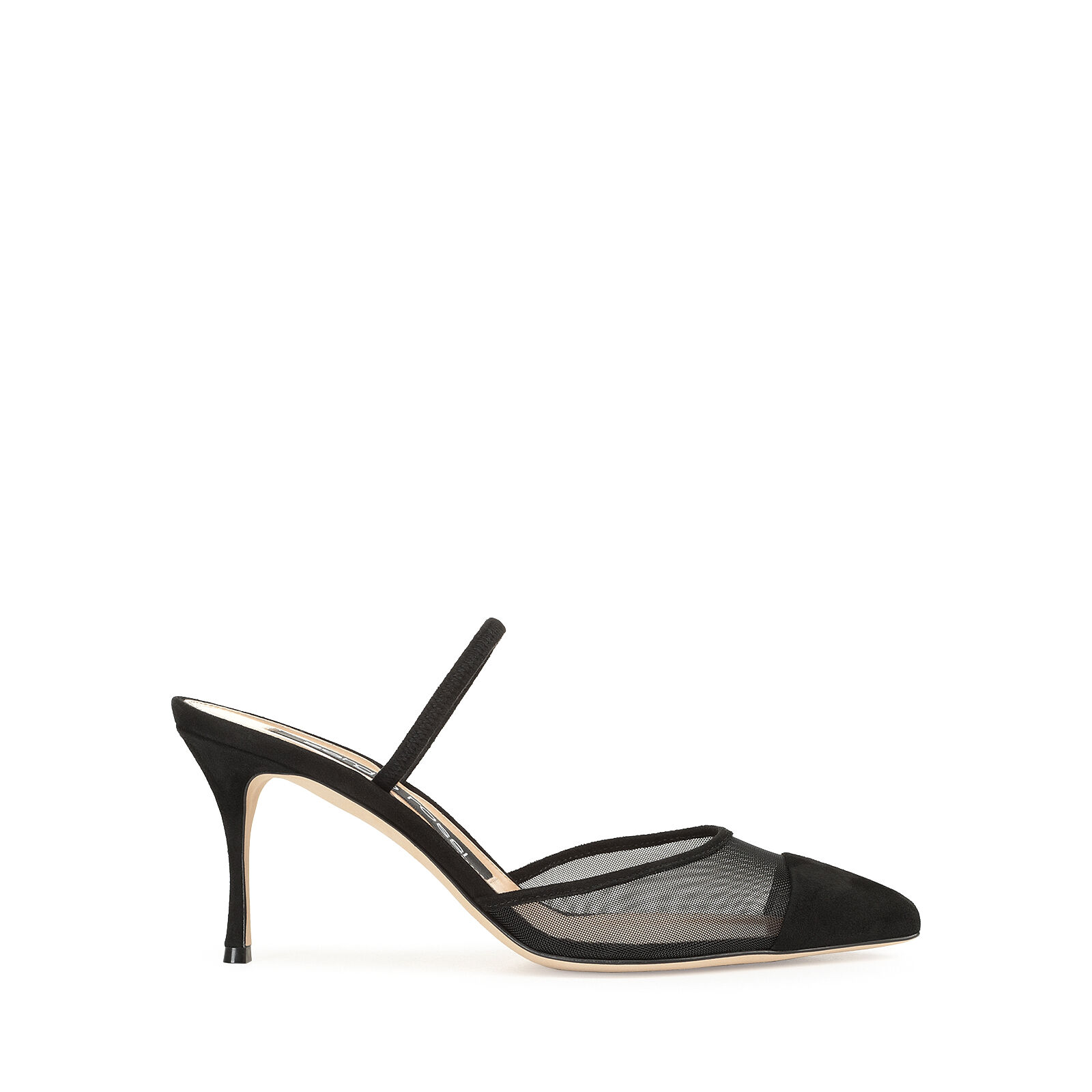 Slingbacks Black Heel height 75mm Godiva Slingbacks Black