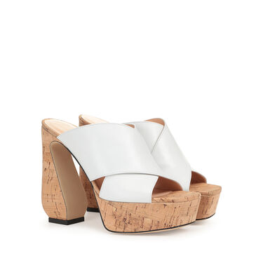 Sandals White Heel height: 90mm, SI ROSSI  - Sandals White 2