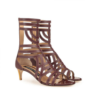 サンダル レッド ミッドヒール: 50mm, sr Agate - Sandals Wine 2