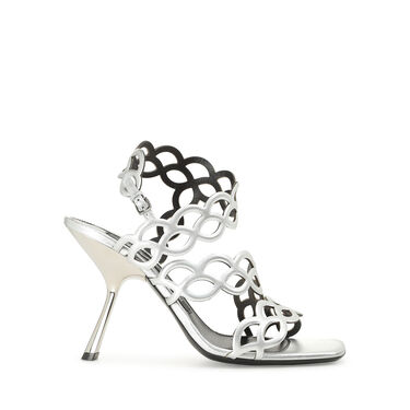 Sandals Grey High heel: 100mm, sr Mermaid - Sandals Argento 2