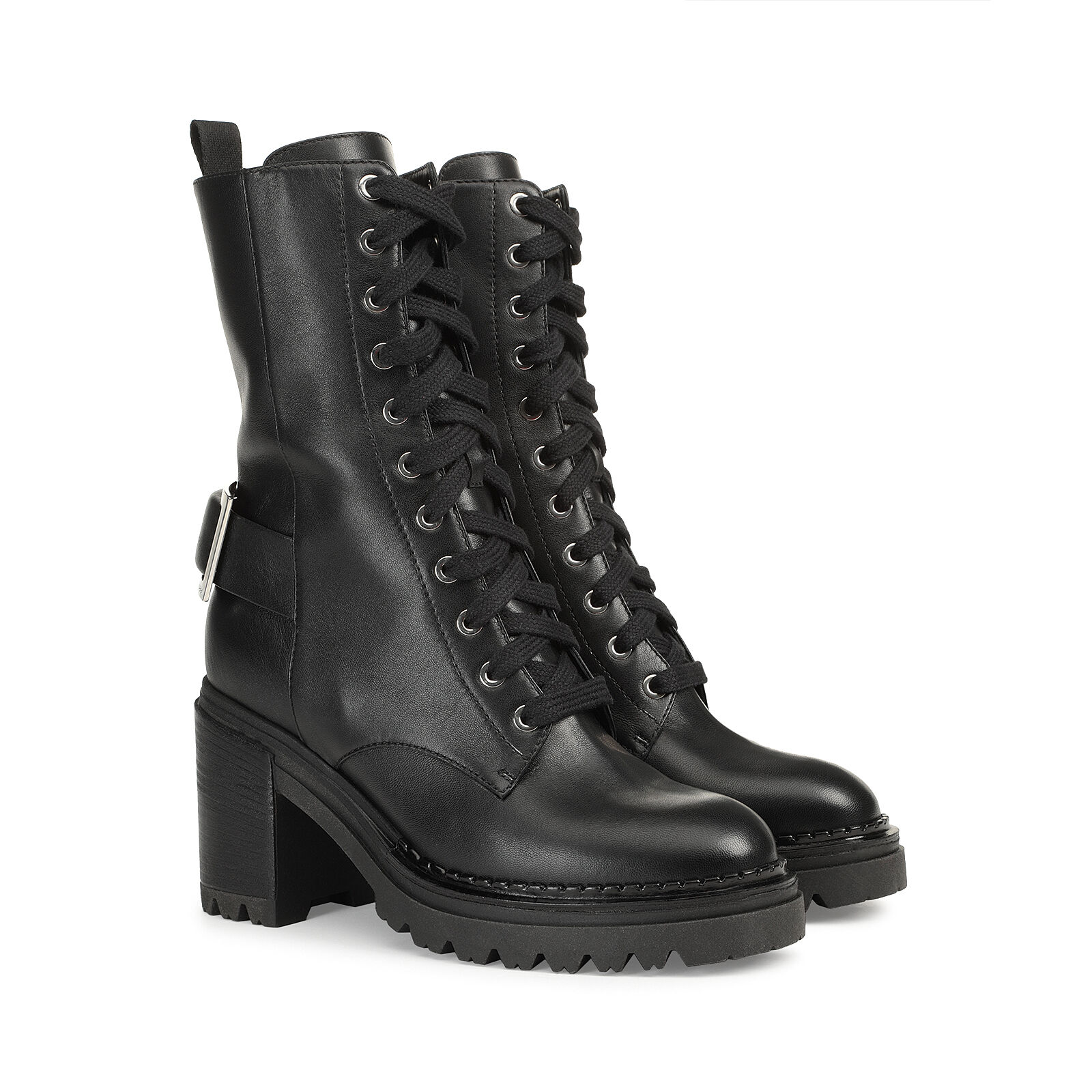 Sergio rossi lace up booties top