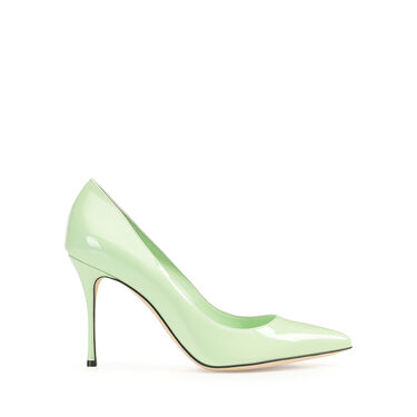 Pumps Green High heel: 90mm, Godiva - Pumps Apple 2