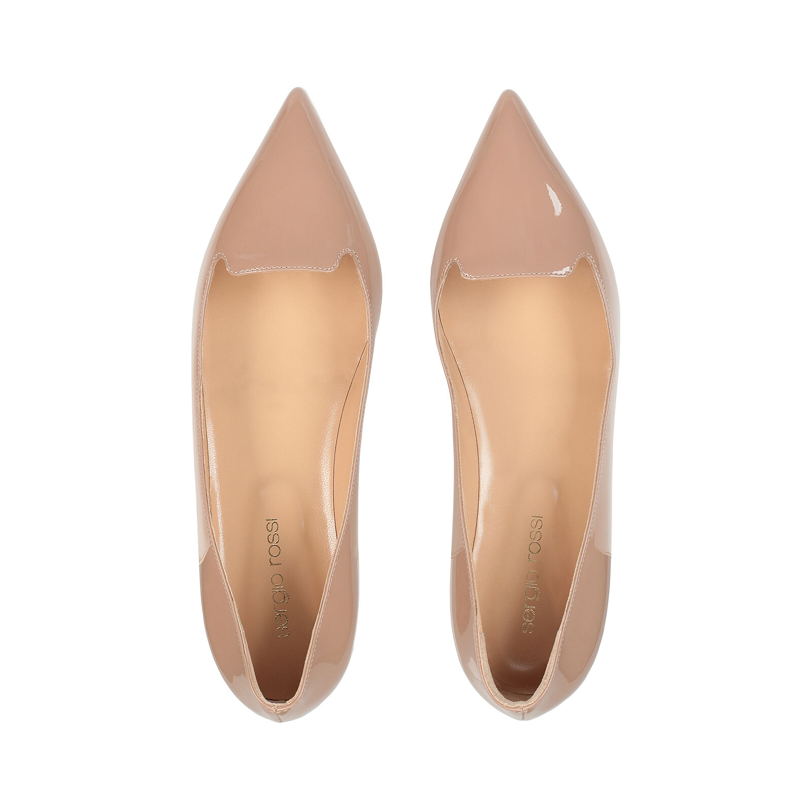 Slippers Nude Flat: 05mm, Godiva | Sergio Rossi