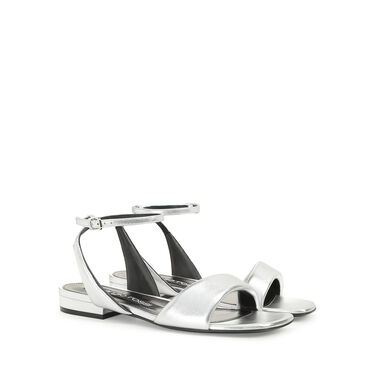 Sandals Grey Low heel: 15mm, sr Spongy - Sandals Argento 2