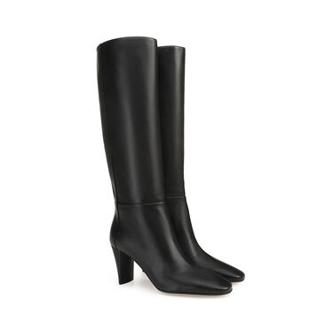 Bottes Noir Talon moyen: 75mm, Andrea  - Boots Black 2