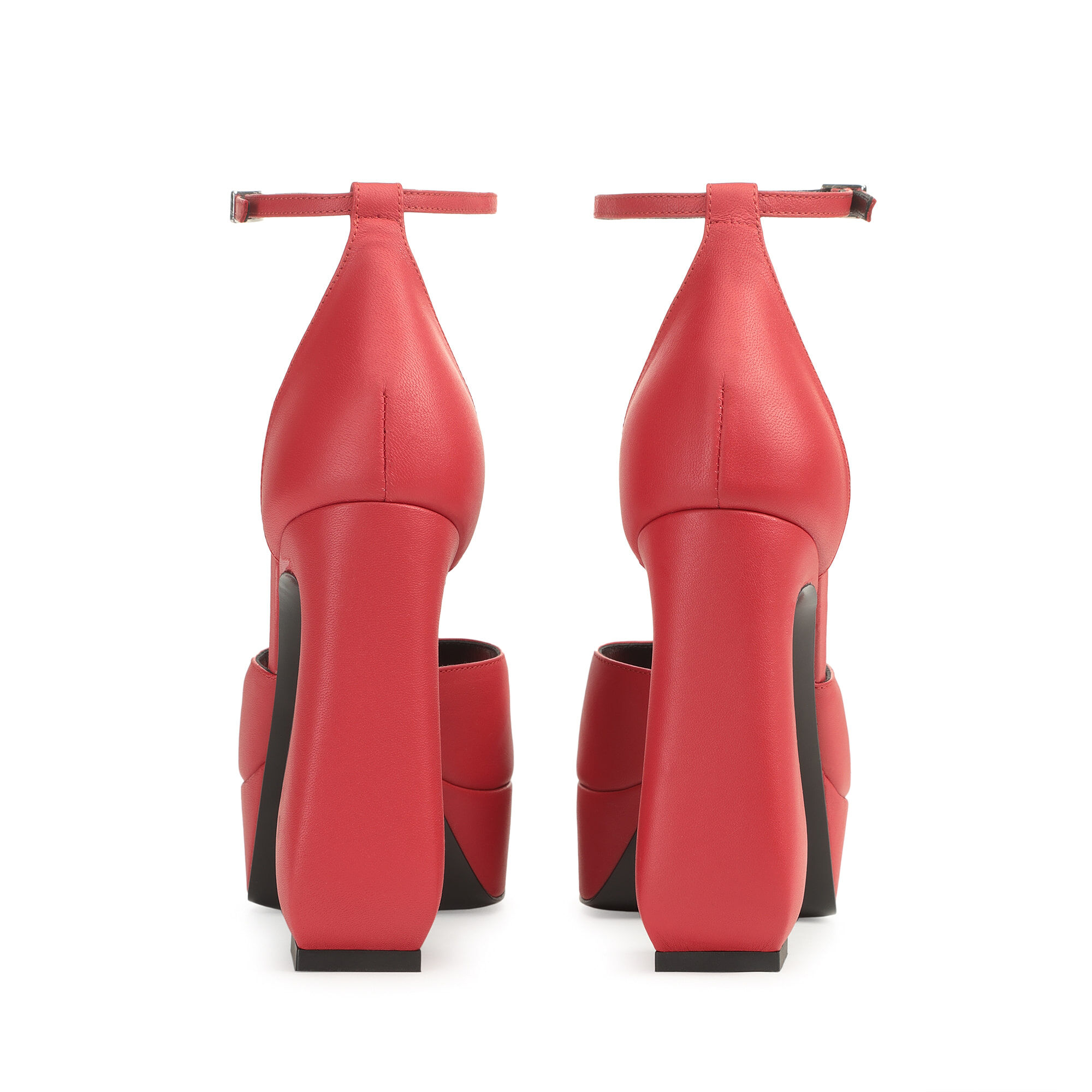 Sandals Red High heel: 90mm, SI ROSSI - Sandals Carminio