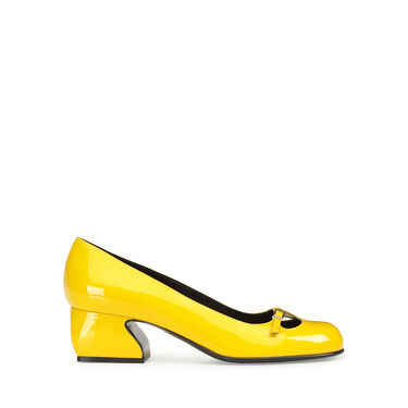 Escarpins Jaune Petit talon: 45mm, SI ROSSI - Pumps Mimosa 2