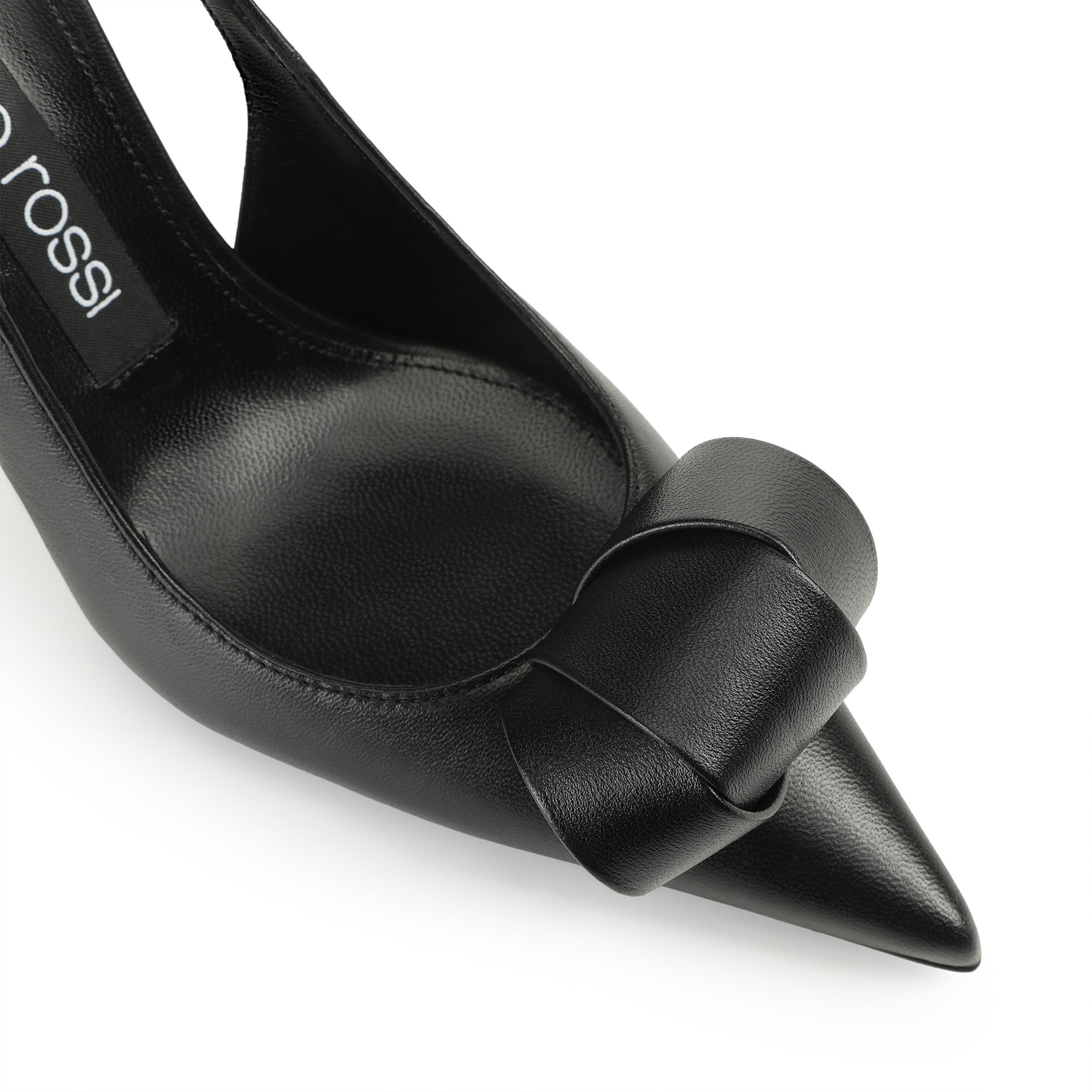 スリングバック ブラック ハイヒール: 95mm, sr Bigoudi - Slingbacks Black | Sergio Rossi