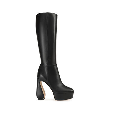 Bottes Noir Heel height: 85mm, SI ROSSI - Boots Black 2