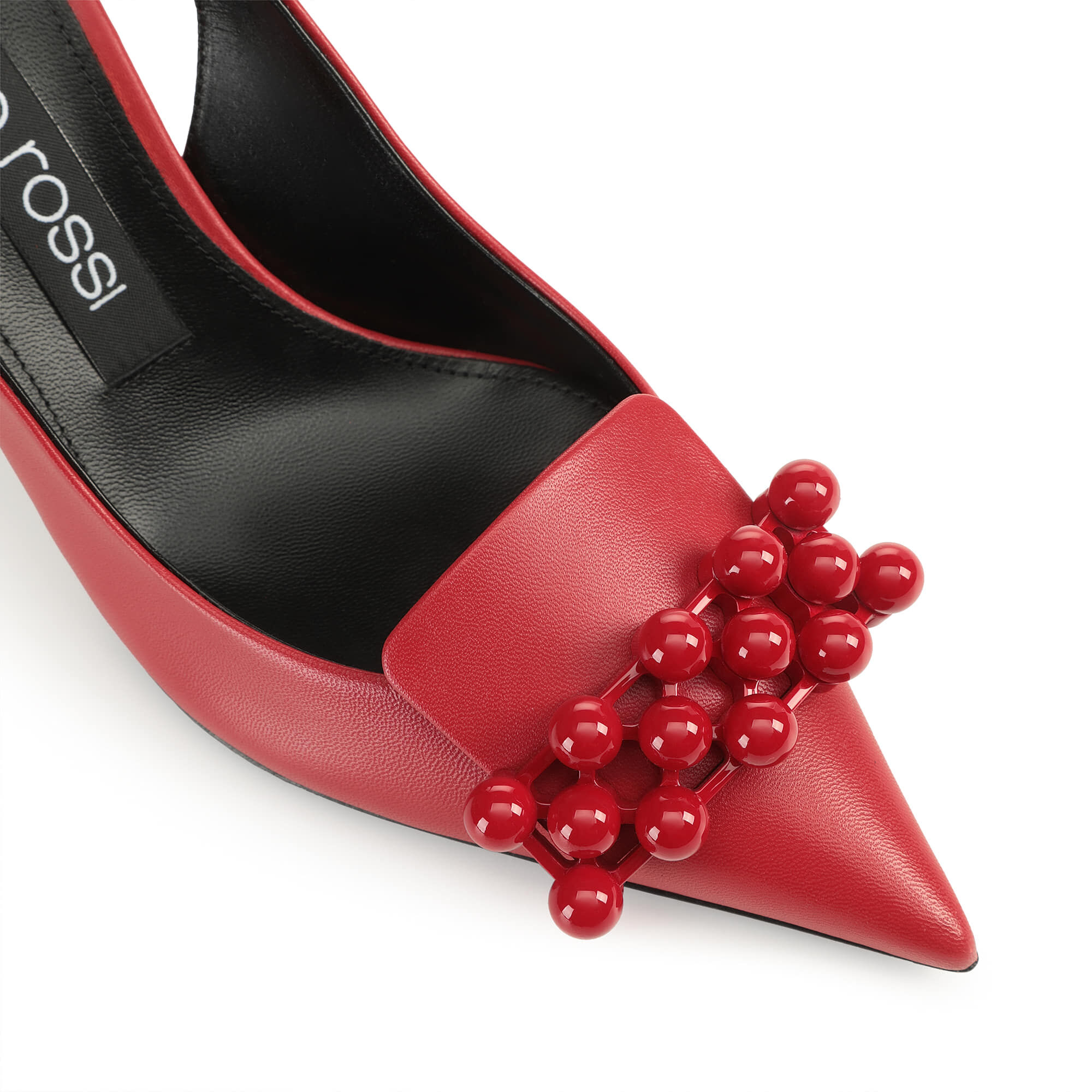 スリングバック レッド ミッドヒール: 75mm, sr1 - Slingbacks Carminio | Sergio Rossi