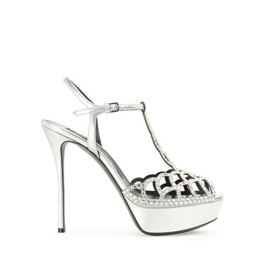 Sandals Grey High heel: 90mm, sr Mermaid - Sandals Argento 2