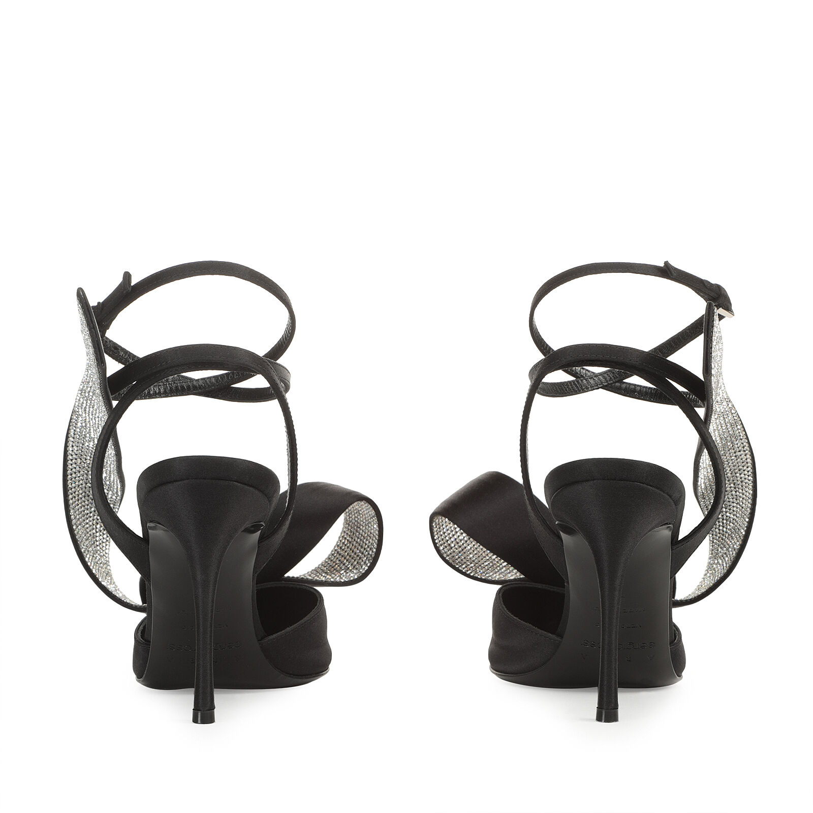 【12月スーパーSALE 15％OFF】 Area 90mm, heel: High Black Slingbacks Marquise Slingbacks - サンダル
