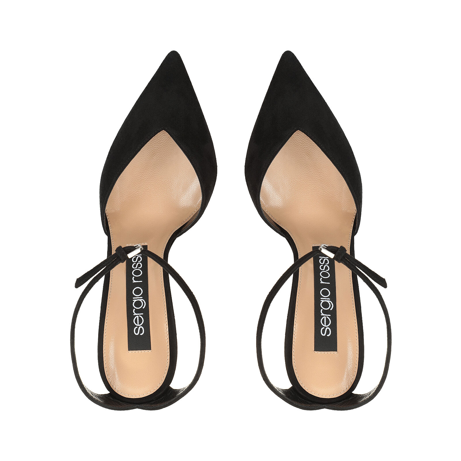 ★SS25 new★【Sergio Rossi】Godiva-Sandals Black Sandals Black Heel height: 90mm, Godiva - Sandals Black