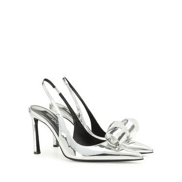 Slingbacks Grey High heel: 95mm, sr Bigoudi - Slingbacks Argento 2