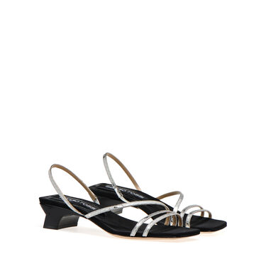 Sandals Grey Low heel: 35mm, sr Maiko  - Sandals Argento 2