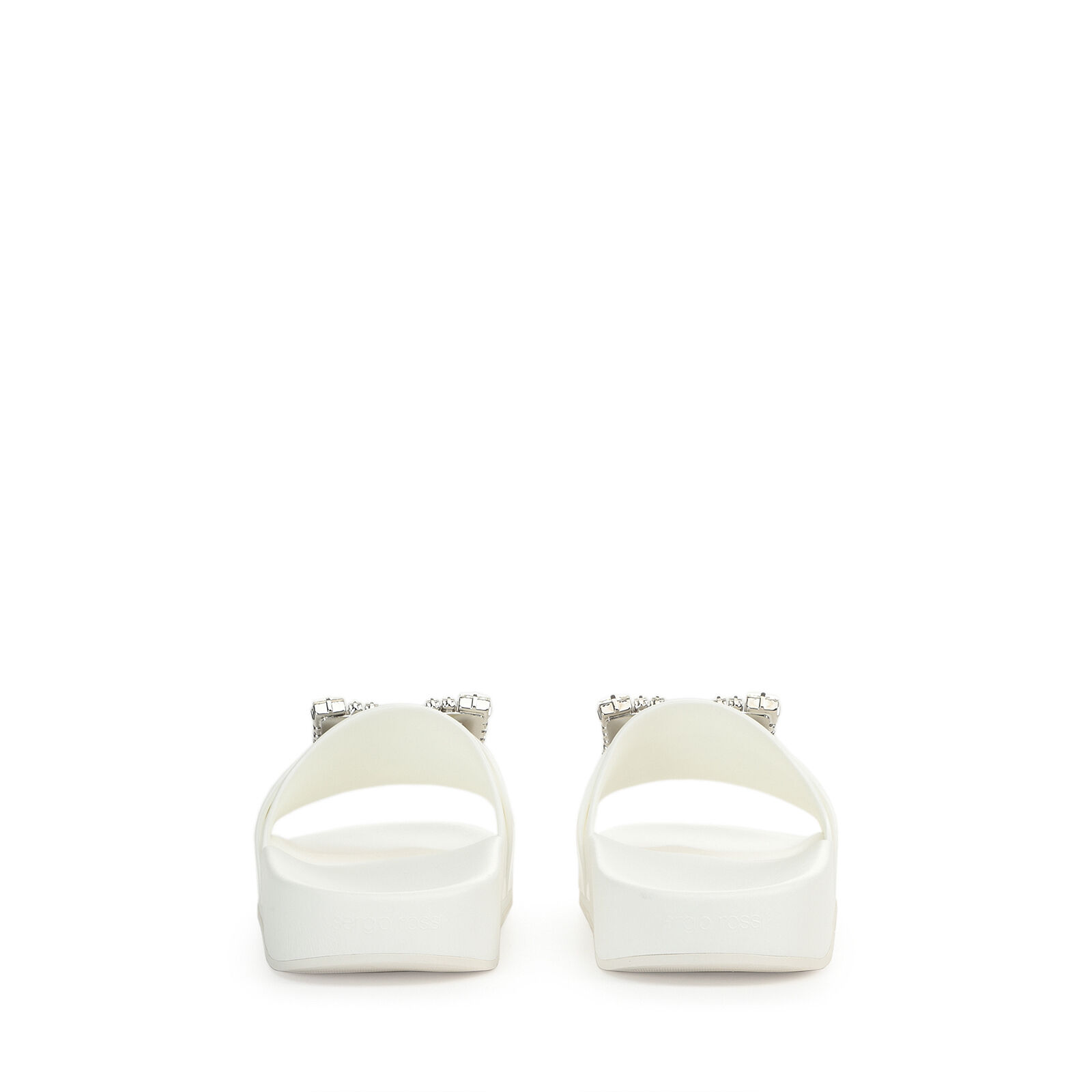 Sandals White Flat 10mm sr Jelly Sandals White Sergio Rossi