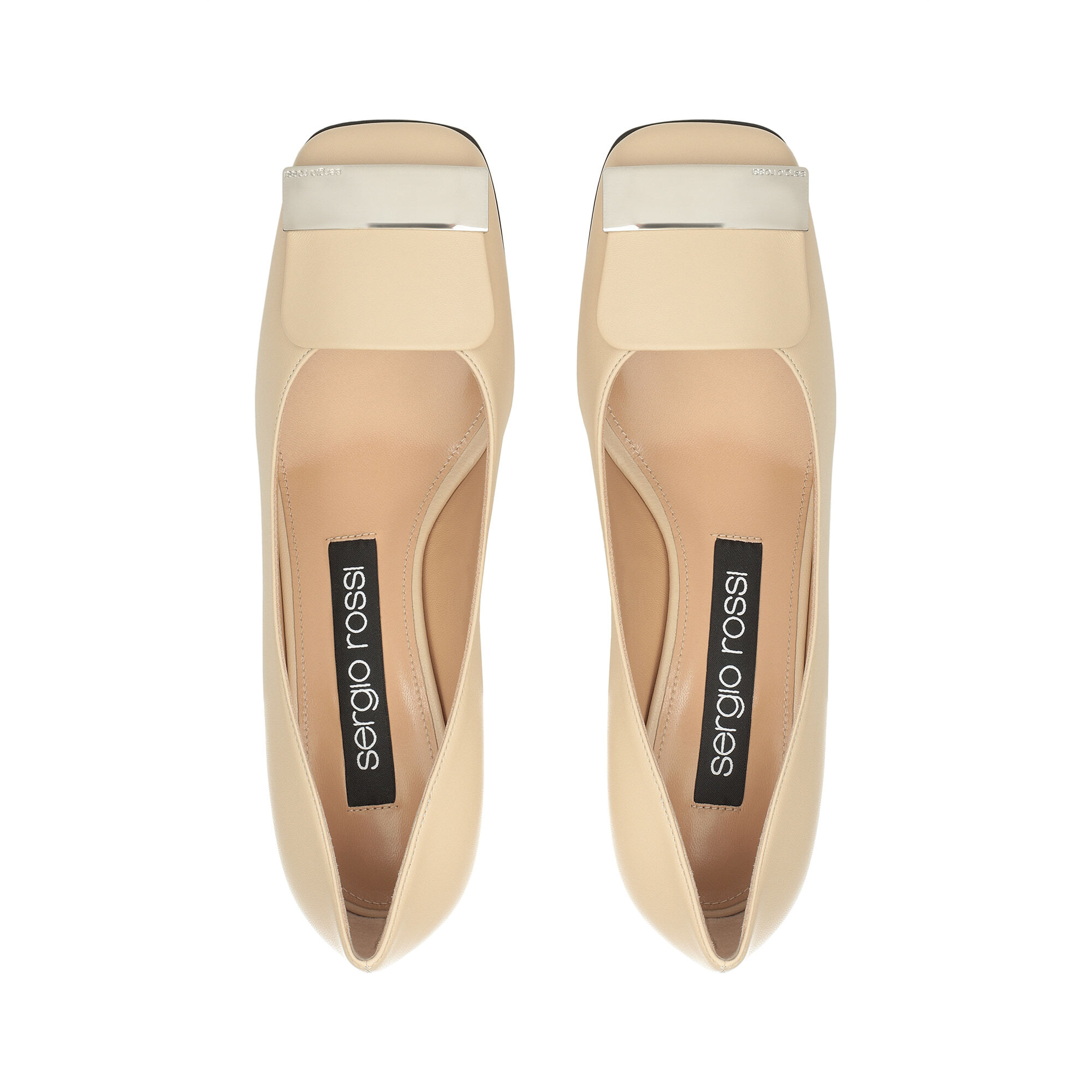 独特の上品 White Pumps Low Rossi Sergio | Chalk Pumps - sr1 45mm, heel: 靴