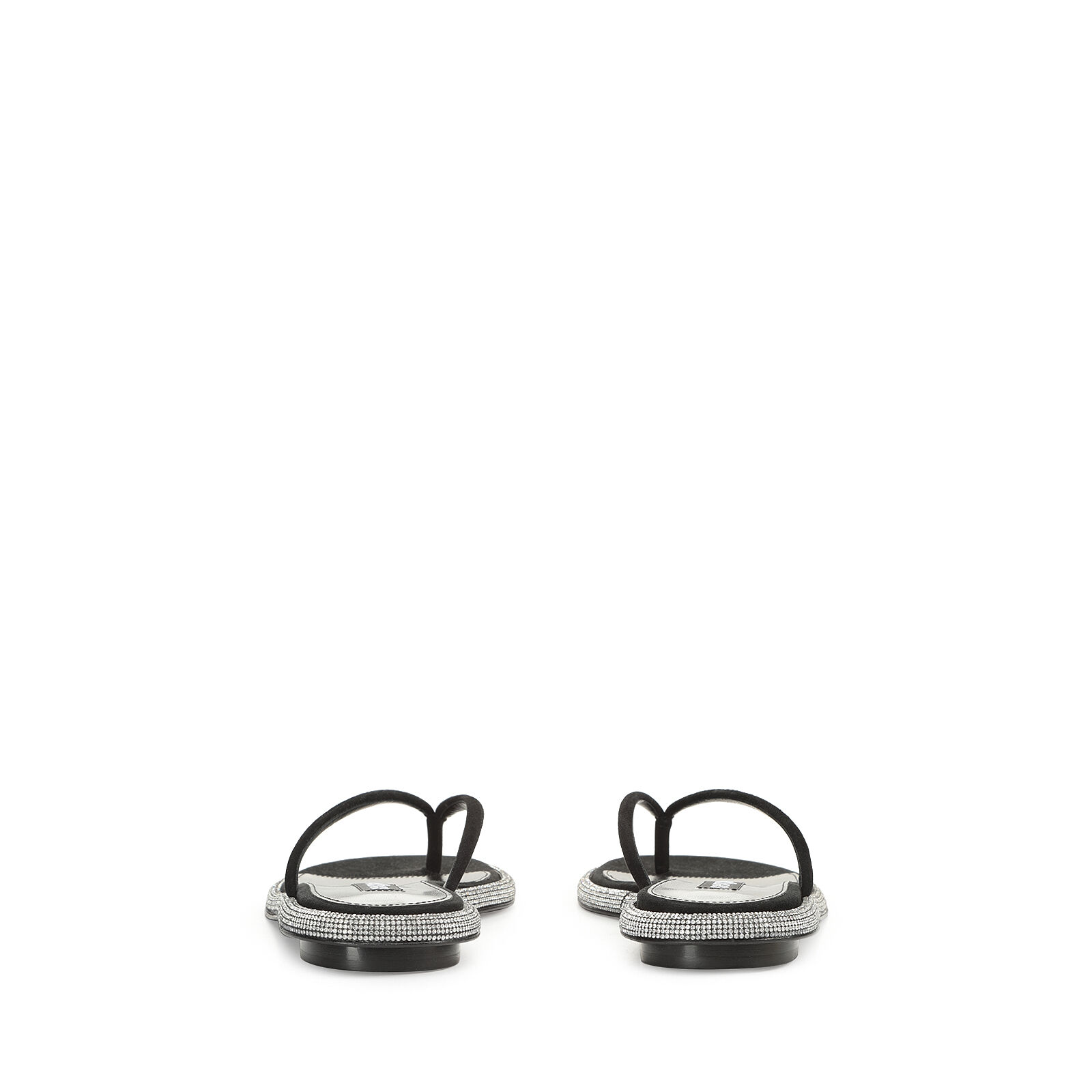 サンダル ブラック フラット: 10mm, sr Bijous | Sergio Rossi