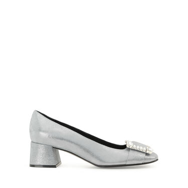 Pumps Grey Low heel: 45mm, sr Prince - Pumps Acciaio 2