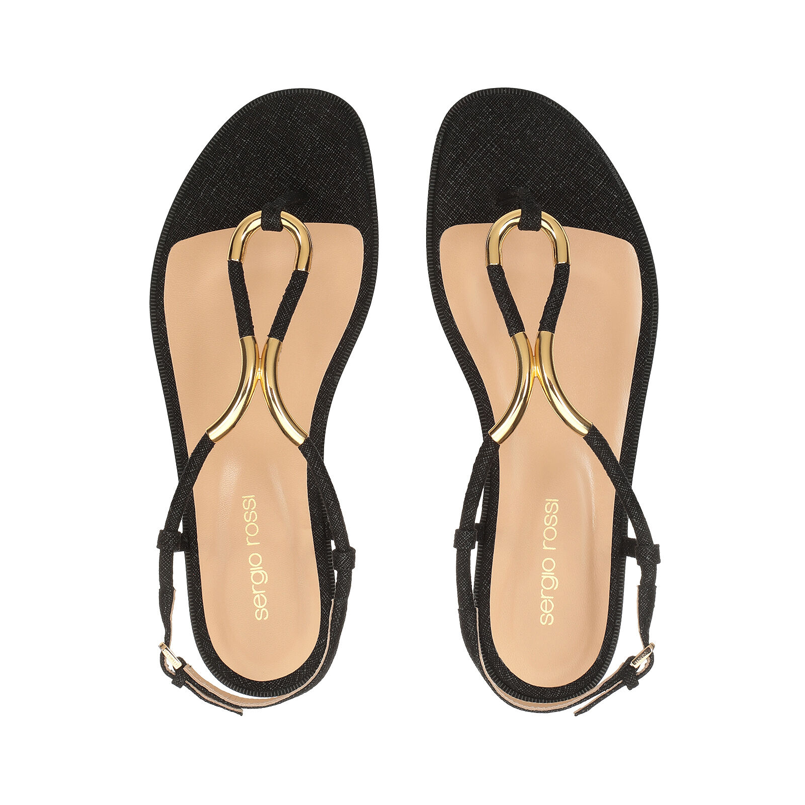 Sandals Black Heel height: 5mm, Twist | Sergio Rossi