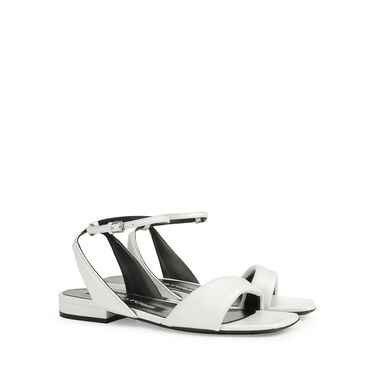 Sandalen Weiss Niedriger Absätze: 15mm, sr Spongy - Sandals White 2