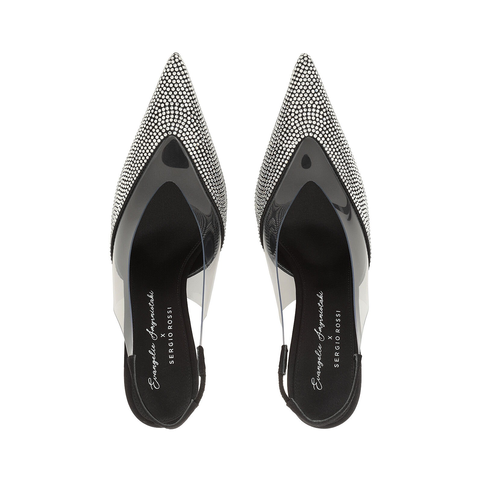 Slingbacks Black High heel 95mm Evangelie Slingbacks Black