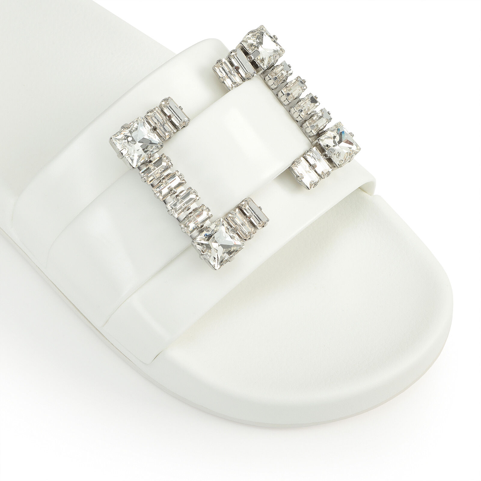 Sandalen Weiss ohne Ferse 10mm sr Jelly Sandals White Sergio Rossi