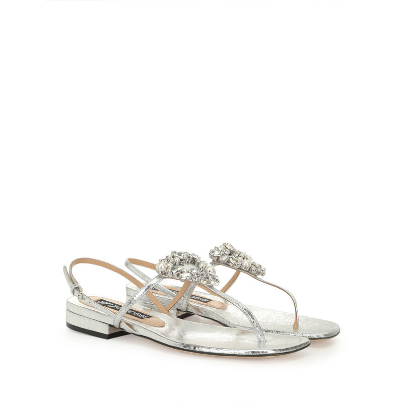sr Godiva Precious - Flat sandals Silver