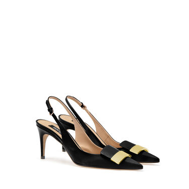 Slingbacks Nero Altezza tacco: 75mm, sr1 - Slingbacks Nero 2