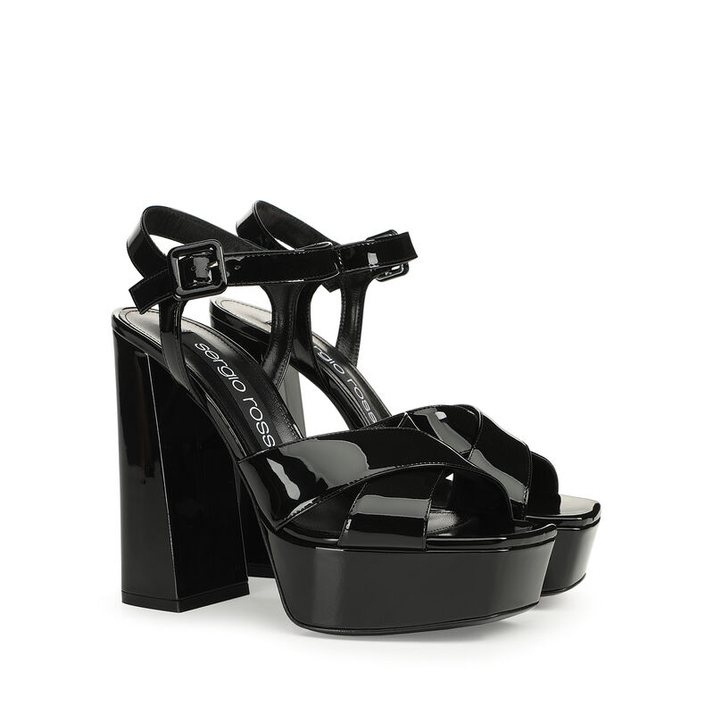 sr Alicia Platform - Sandali Nero