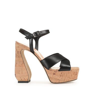 Sandals Black Heel height: 90mm, SI ROSSI  - Sandals Black 2