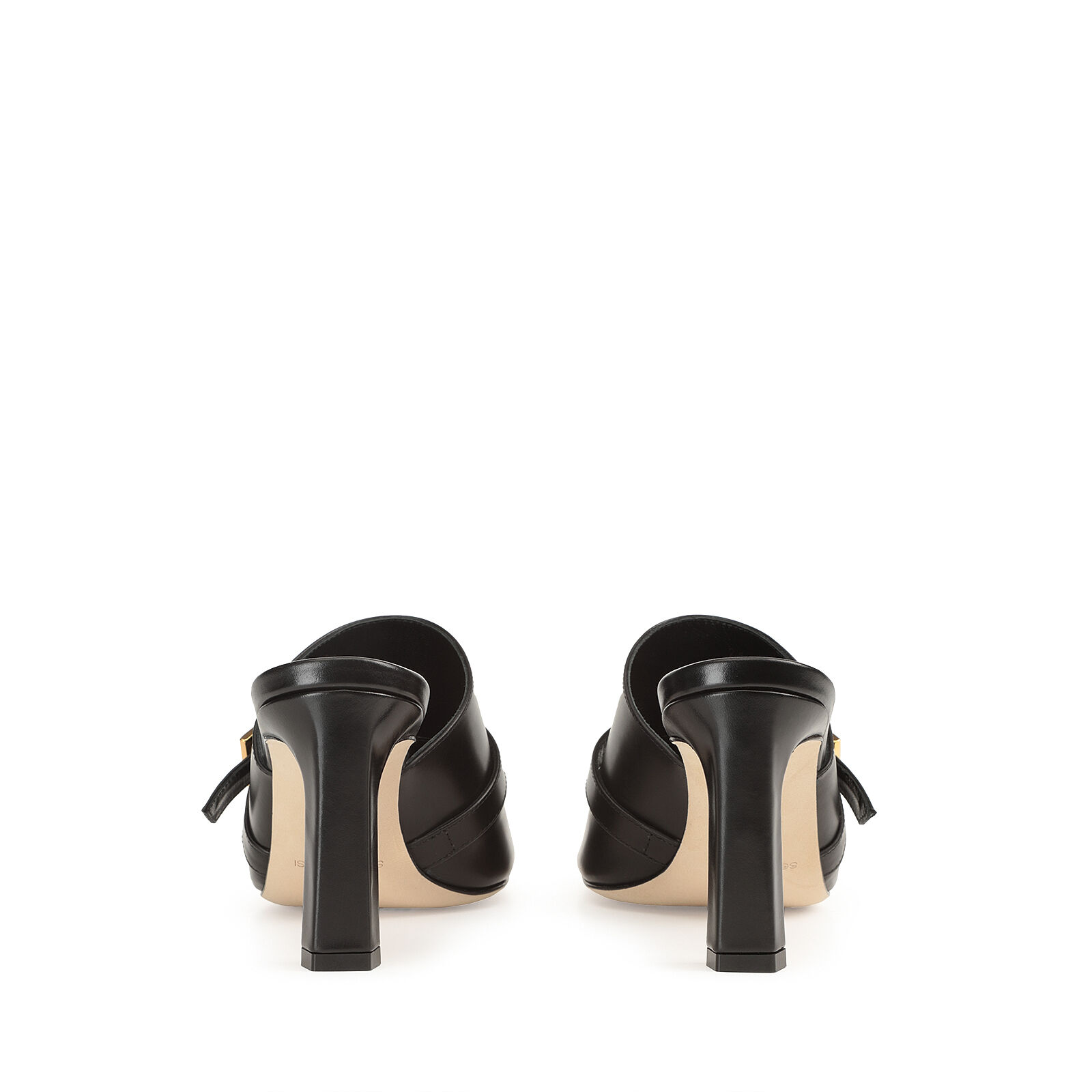 サンダル・ミュール SERGIO ROSSI SR NORA MULE SANDALS IN PYTHON-PRINTED LEATHER SERGIO ROSSI SR Nora mule sandals in python-printed leather