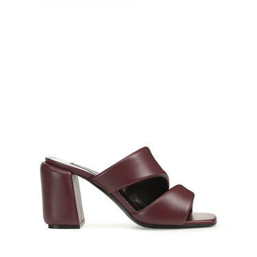 Sandals Red High heel: 80mm, sr Spongy - Sandals Wine 2