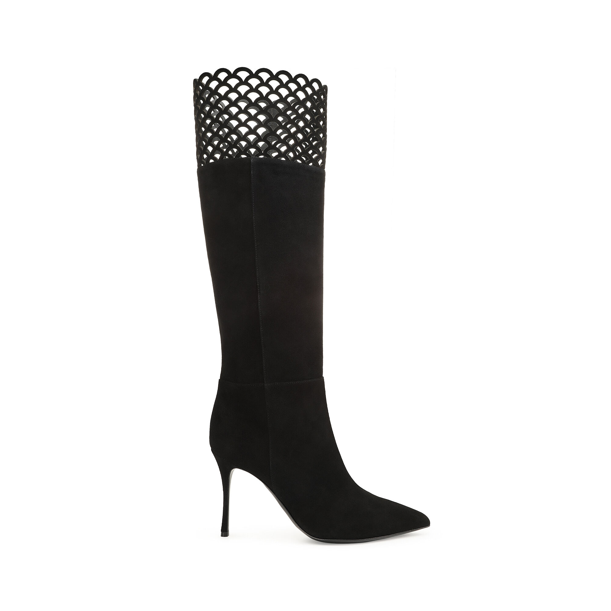 Boots Black High heel 90mm sr Mermaid Boots Black Sergio Rossi