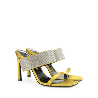 Sandals Yellow High heel: 95mm, sr Paris - Sandals Chartreuse 2