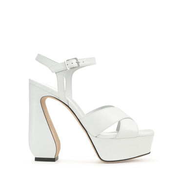 Sandals White High heel: 90mm, SI ROSSI - Sandals White 2
