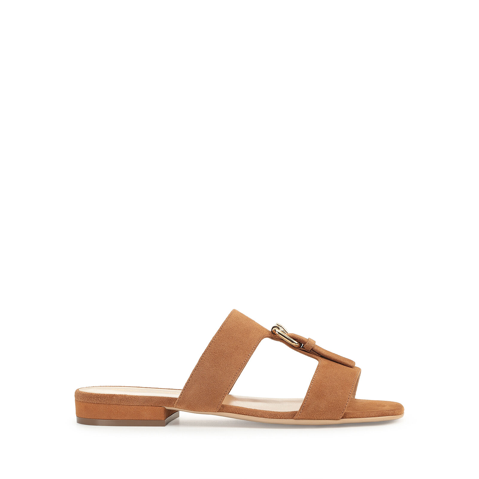 国産品 サンダル Rossi Sergio | Sandal Buckle 15mm, ローヒール: ブラウン 靴