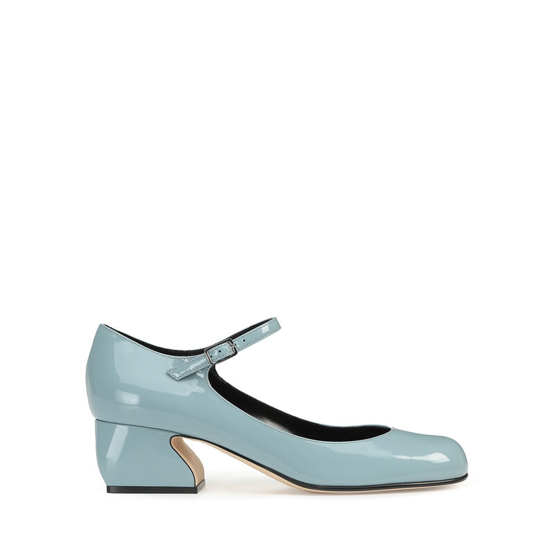 Mod viljen Slime etage Pumps light blue Low heel: 45mm, SI ROSSI | Sergio Rossi