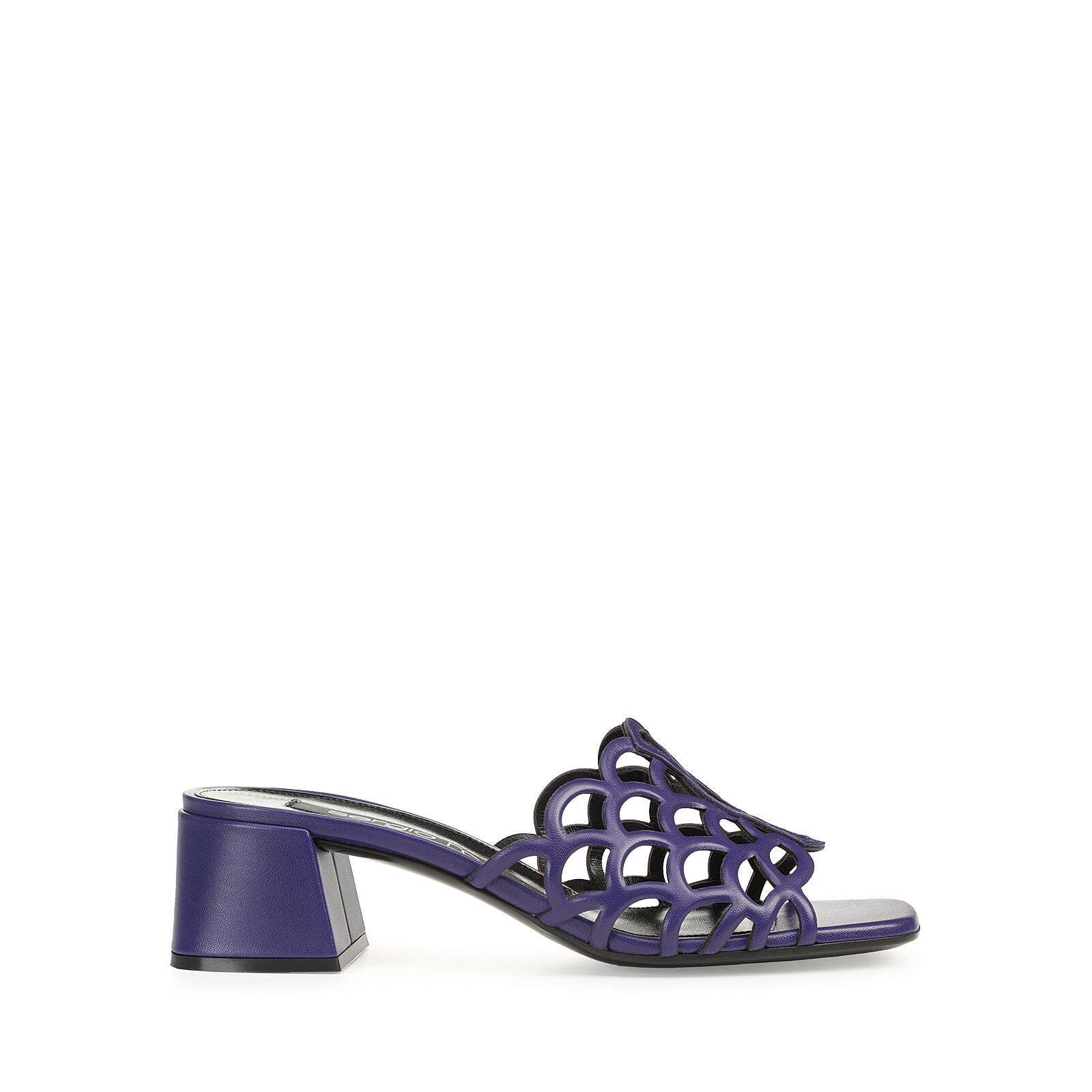 Sandals violet Low heel: 45mm, sr Mermaid - Sandals Iris
