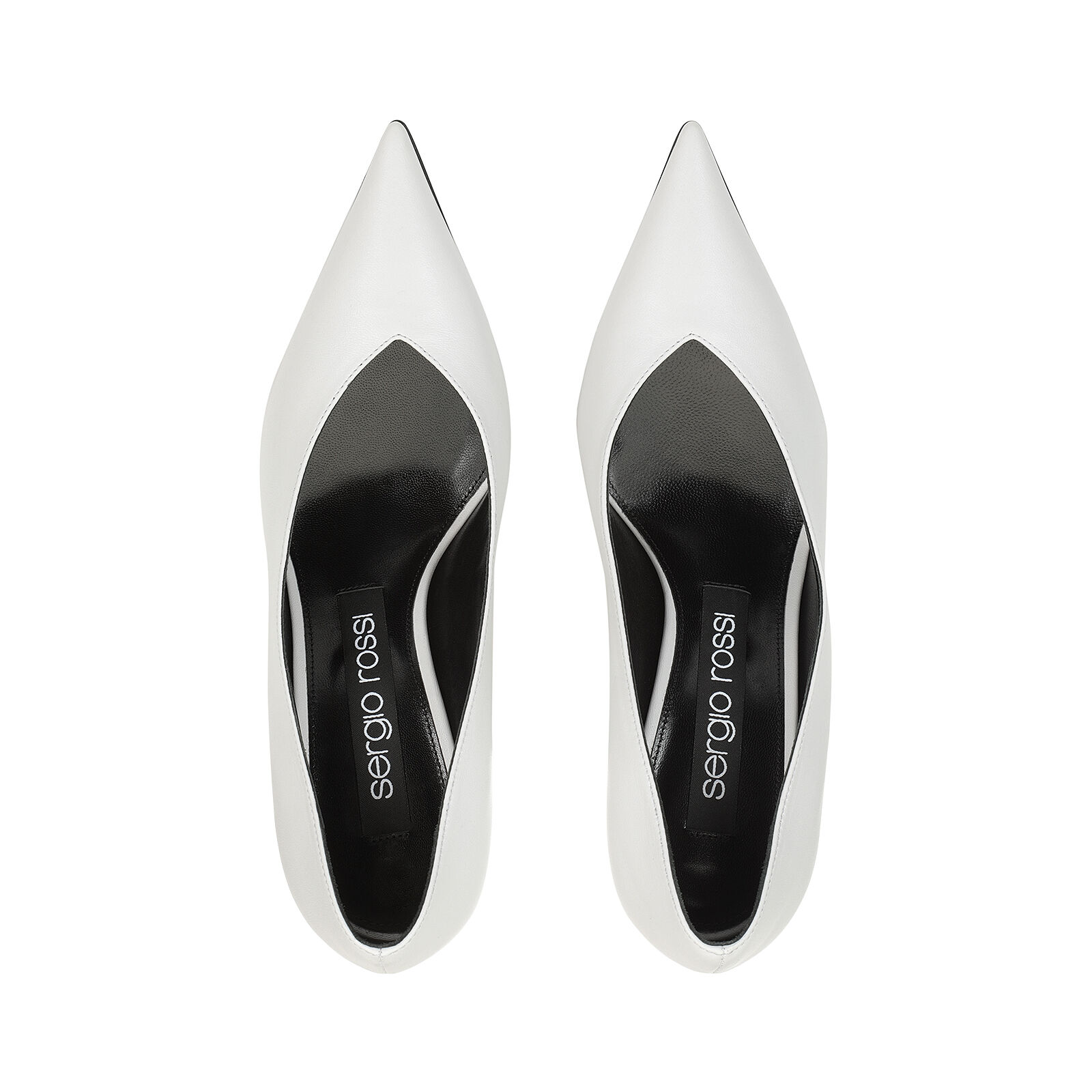 Pump White Mid heel: 75mm, sr Halima | Sergio Rossi