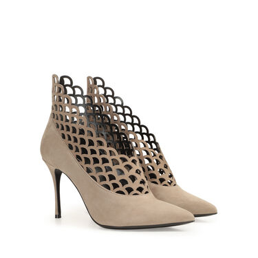 Booties Grey High heel: 90mm, sr Mermaid - Booties Taupe 2